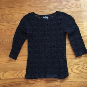 Free people stretchy black shirt